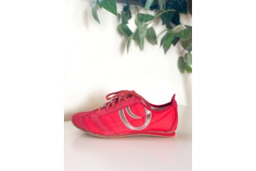 S Oliver piros sportcipő
