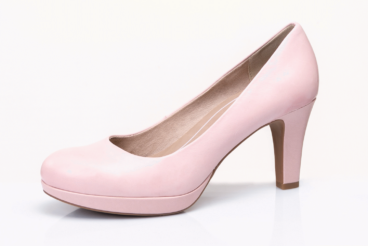 Tamaris rose bőr magassarkú női cipő