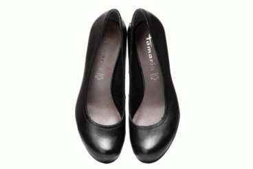 Tamaris fekete magassarkú női cipő