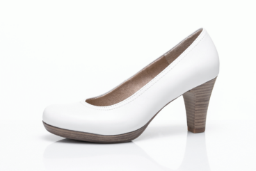 Tamaris fehér magassarkú női cipő