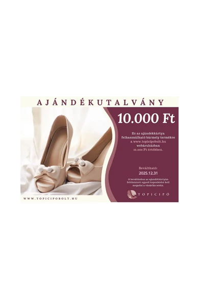 Ajándékutalvány 10.000 Ft értékben